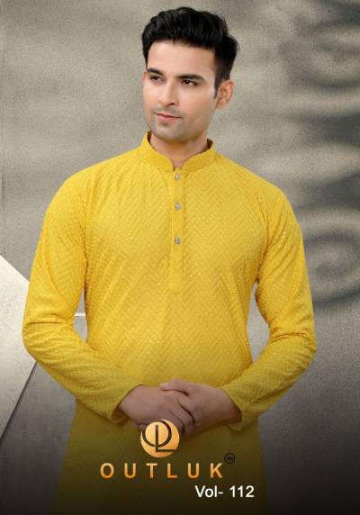 OUTLOOK VOL-112 BY OUTLOOK LUCKNOWI KURTA PAJAMA MENS WEAR WHOLESALER IN INDIA